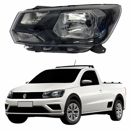 Farol Vw Saveiro G7 2016 Até 2022 Lado Esquerdo Motorista