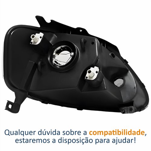 Farol Vw Spacefox 2005 Até 2009 Máscara Cromada Lado Esquerdo Motorista