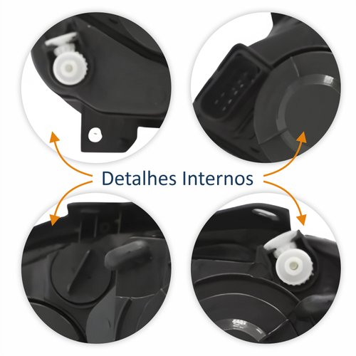 Farol Vw Spacefox 2008 Até 2010 Máscara Negra Lado Direito Passageiro