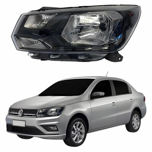 Farol Vw Voyage G8 2018 Até 2023 Original Arteb Lado Esquerdo Motorista