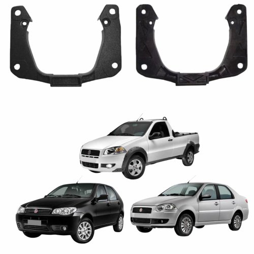 Suporte Farol Milha Fiat Palio Siena G2 G3 Strada G2 Lado Direito Passageiro e Lado Esquerdo Motorista – Universal