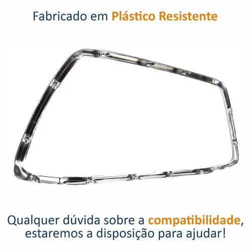Friso Grade Central Mitsubishi ASX 2013 Até 2016 Cromada