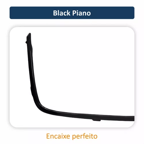 Friso Grade Radiador Inferior Gm Onix Sedan Plus 2020 Até 2024 Black Piano