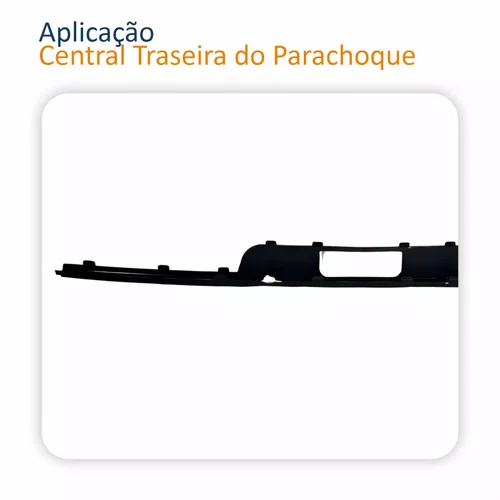 Friso Parachoque Traseiro Vw Gol G3 Fase 1 1999 2000 2001 2002 Central