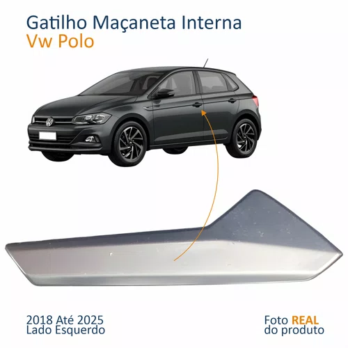 Gatilho Maçaneta Interior Vw Polo 2018 Até 2025 Lado Esquerdo
