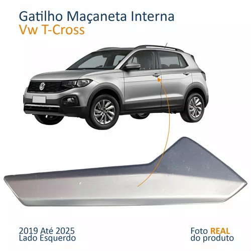 Gatilho Maçaneta Interior Vw T-Cross 2019 Até 2025 Lado Esquerdo