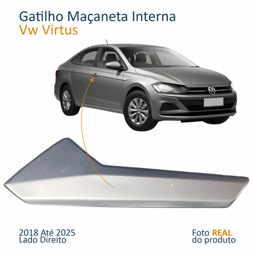 Gatilho Maçaneta Interior Vw Virtus 2018 Até 2025 Lado Direito