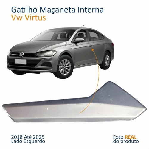 Gatilho Maçaneta Interior Vw Virtus 2018 Até 2025 Lado Esquerdo