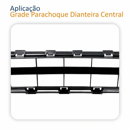 Grade Parachoque Renault Clio 2006 Até 2012 Central