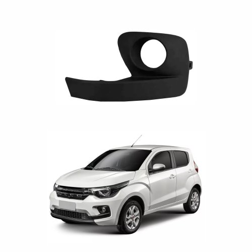 Grade do Parachoque Fiat Mobi 2016 2017 2018 2019 2020 Com furo Lado Esquerdo Motorista