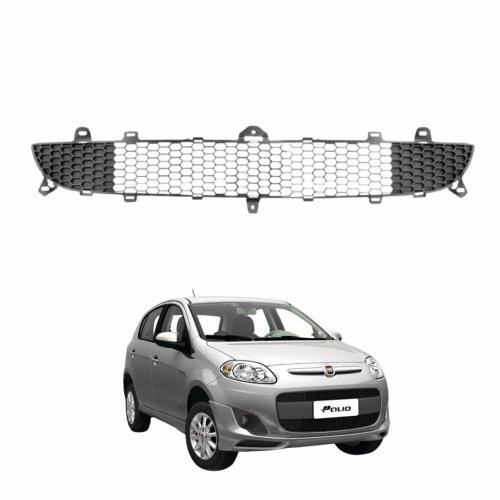 Grade Parachoque Inferior Fiat Palio 2012 2013 2014 2015 2016 Cinza