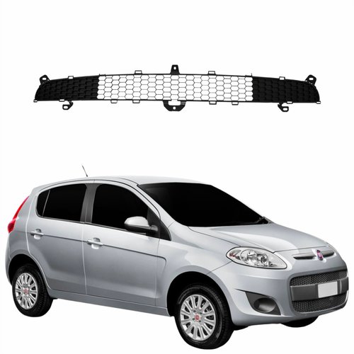 Grade Superior Parachoque Dianteiro Fiat Palio 2012 Até 2017 Central