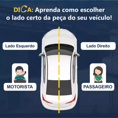 Moldura Grade Farol Auxiliar Gm Cobalt 2016 2017 2018 2019 2020 Com Furo Lado Esquerdo Motorista