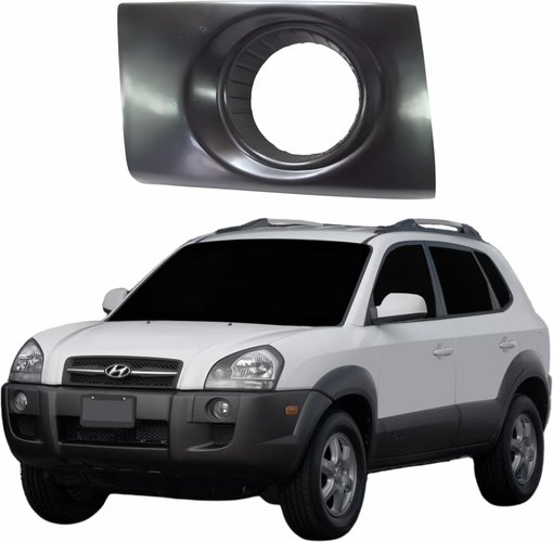 Grade Parachoque Hyundai Tucson 2005 Até 2016 Com Furo Lado Esquerdo Motorista