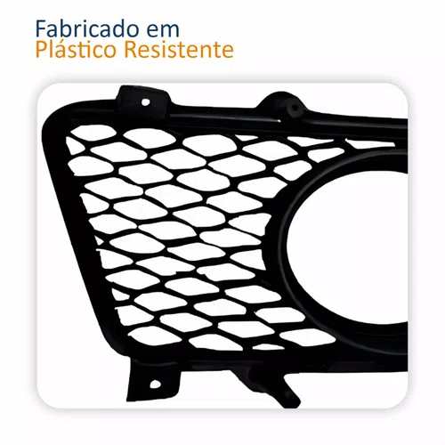 Grade Parachoque Kia Sportage 2009 2010 Com Furo Aro Prata Lado Direito Passageiro