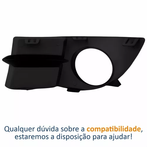 Grade Parachoque Renault Clio 2006 Até 2012 Com Furo Lado Direito Passageiro