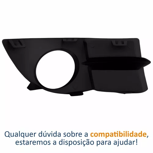 Grade Parachoque Renault Clio 2006 Até 2012 Com Furo Lado Esquerdo Motorista