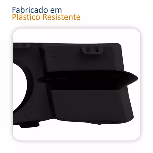 Grade Parachoque Renault Clio 2006 Até 2012 Com Furo Lado Esquerdo Motorista