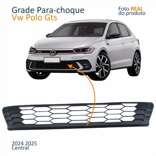 Grade Para-choque Dianteiro Vw Polo Gts 2024 2025 Central