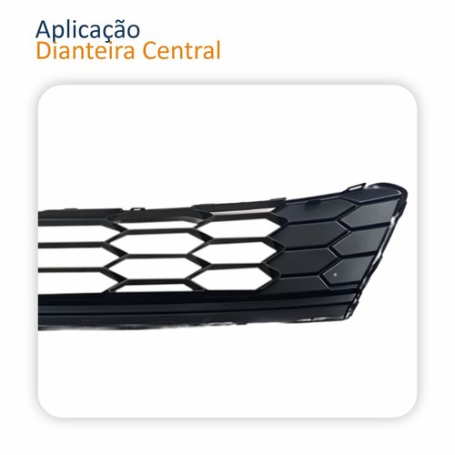 Grade Para-choque Dianteiro Vw Polo Gts 2024 2025 Central