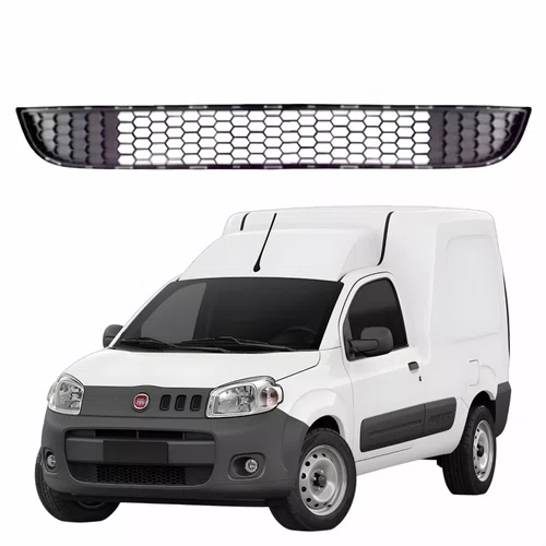 Grade Para-choque Central Fiat Fiorino 2014 Até 2019 Cinza