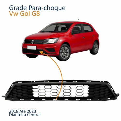 Grade Para-choque Dianteiro Vw Gol G8 2018 Até 2023 Central