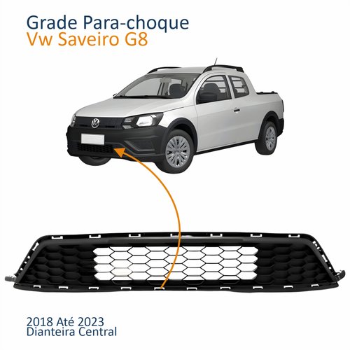 Grade Para-choque Dianteiro Vw Saveiro G8 2018 Até 2023 Central