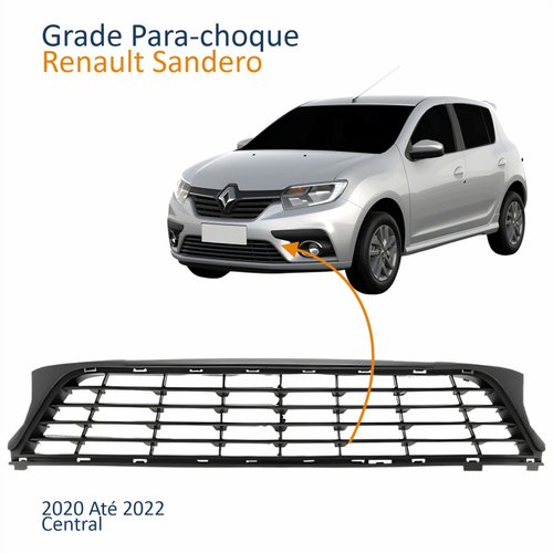 Grade Para-choque Renault Sandero 2020 2021 2022 Central