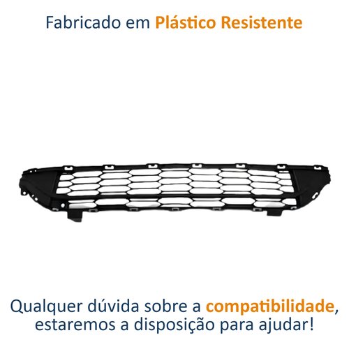 Grade Parachoque Central Cruze Sedan LT 2016 Até 2019 Sem Furo