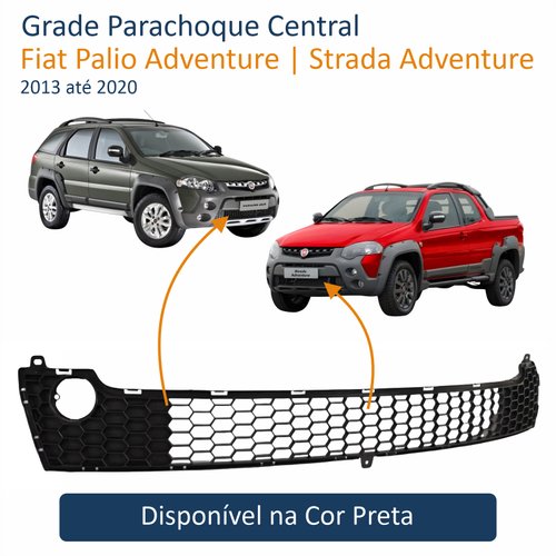 Grade Parachoque Central Fiat Palio Strada Adventure 2013 Até 2020