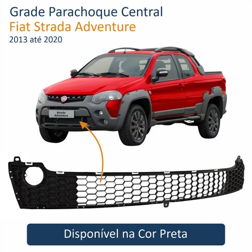 Grade Parachoque Central Fiat Strada Adventure 2013 Até 2020 