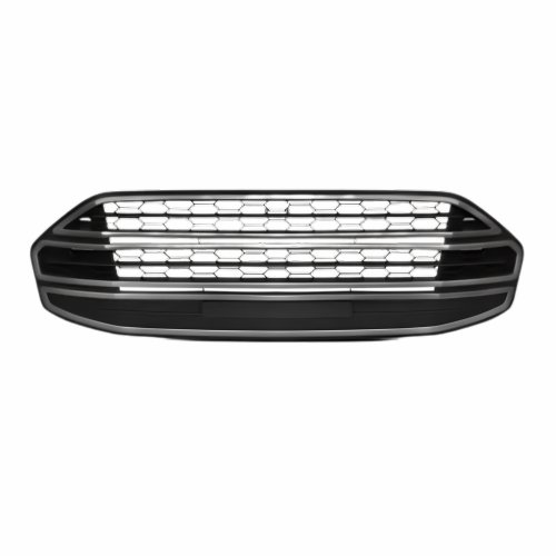 Grade Parachoque Central Ford Ecosport  2013 2014 2015 2016 2017 Com Friso Cinza