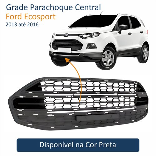 Grade Parachoque Central Ford Ecosport 2013 Até 2016 Sem Friso