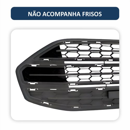Grade Parachoque Central Ford Ecosport 2013 Até 2016 Sem Friso
