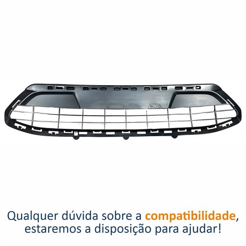 Grade Parachoque Central Ford New Fiesta Hatch Mexicano 2011 Até 2013