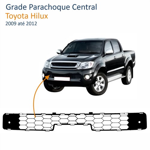 Grade Parachoque Central Toyota Hilux 2009 Até 2012