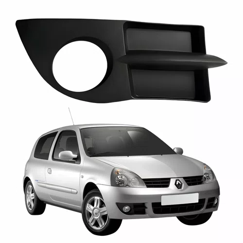 Grade Parachoque Renault Clio 2006 Até 2012 Com Furo Lado Direito Passageiro