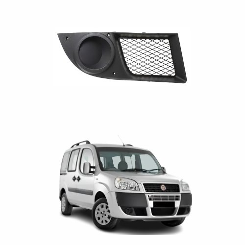 Grade Parachoque Fiat Doblô 2010 até 2016 Sem Furo Lado Direito Passageiro