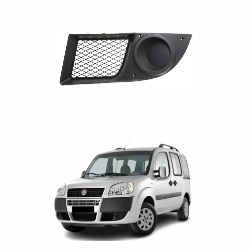 Grade Parachoque Fiat Doblô 2010 até 2016 Sem Furo Lado Esquerdo Motorista
