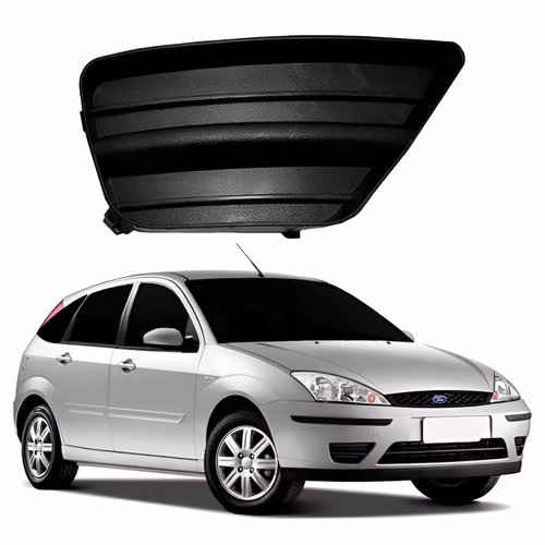 Grade Para-choque Ford Focus 2004 2005 2006 2007 2008 Sem Furo Lado Direito Passageiro
