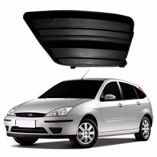 Grade Para-choque Ford Focus 2004 2005 2006 2007 2008 Sem Furo Lado Esquerdo Motorista