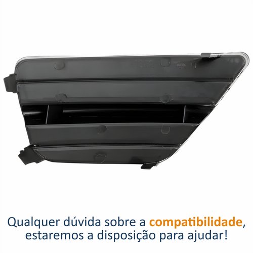 Grade Para-choque Ford Focus 2004 2005 2006 2007 2008 Sem Furo Lado Esquerdo Motorista