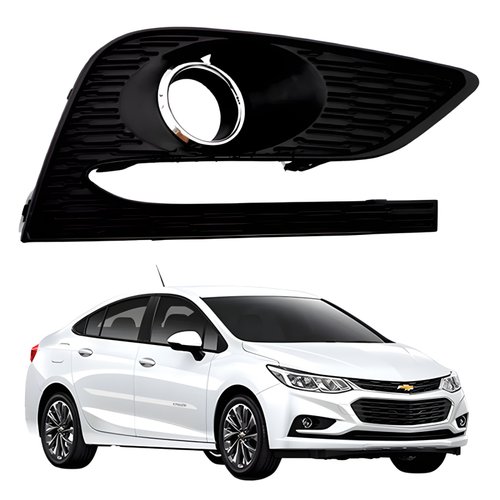 Grade Parachoque Gm Cruze Sedan 2016 Até 2019 Com Furo Lado Direito Passageiro