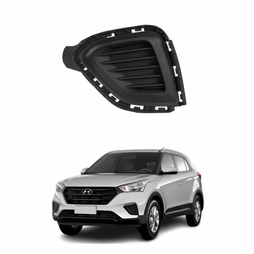 Grade Parachoque Hyundai Creta 2017 2018 2019 2020 Sem Furo Lado Esquerdo Motorista
