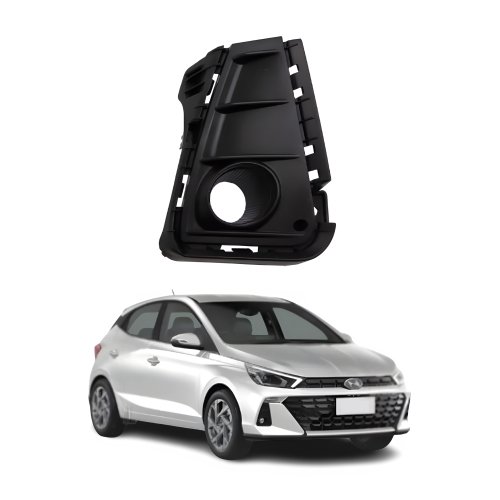 Grade Parachoque Hyundai Hb20 2023 2024 Com Furo Lado Direito Passageiro