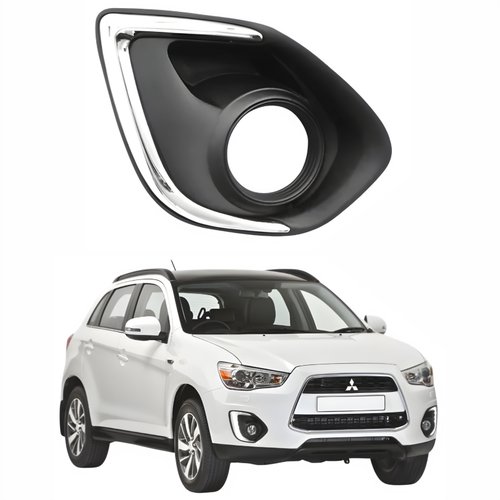Grade Parachoque Mitsubishi ASX 2013 Até 2016 Com Aro Cromado Lado Direito Passageiro