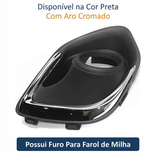Grade Parachoque Mitsubishi ASX 2013 Até 2016 Com Aro Cromado Lado Direito Passageiro