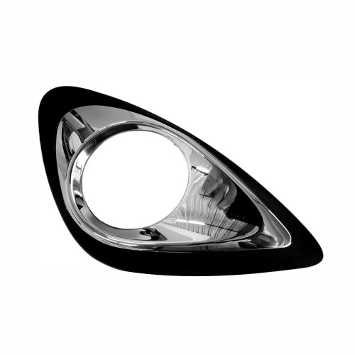 Grade Parachoque Nissan March 2015 até 2020 Preto Com Furo Moldura Cromada Lado Direito Passageiro