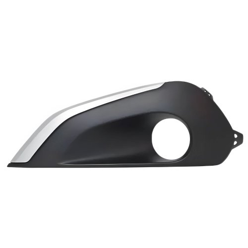 Grade Parachoque Peugeot 208 2017 2018 2019 2020 Com Furo Com Friso Cinza Lado Esquerdo Motorista
