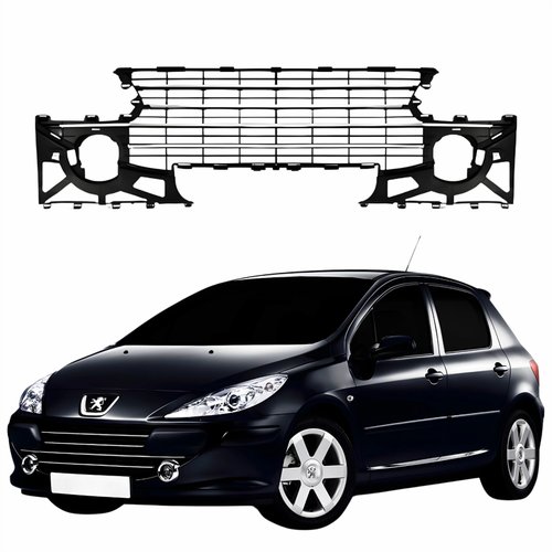 Grade Parachoque Peugeot 307 2007 Até 2012 Com Frisos Cromados